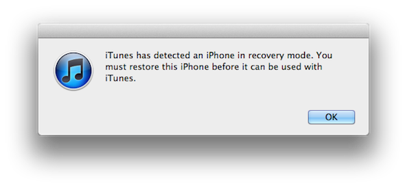 iTunes Recovery Mode