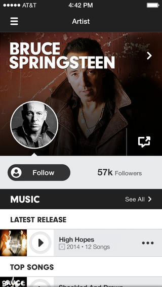 Beats Music 2.2 for iOS (iPhone screenshot 002)