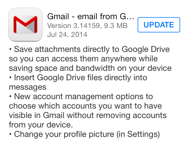 Gmail-update