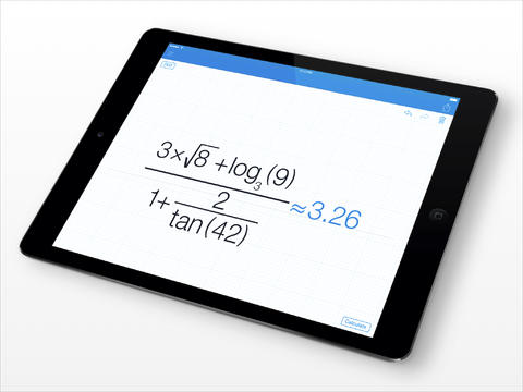 MyScript Calculator 1.2 for iOS (iPad screenshot 001)