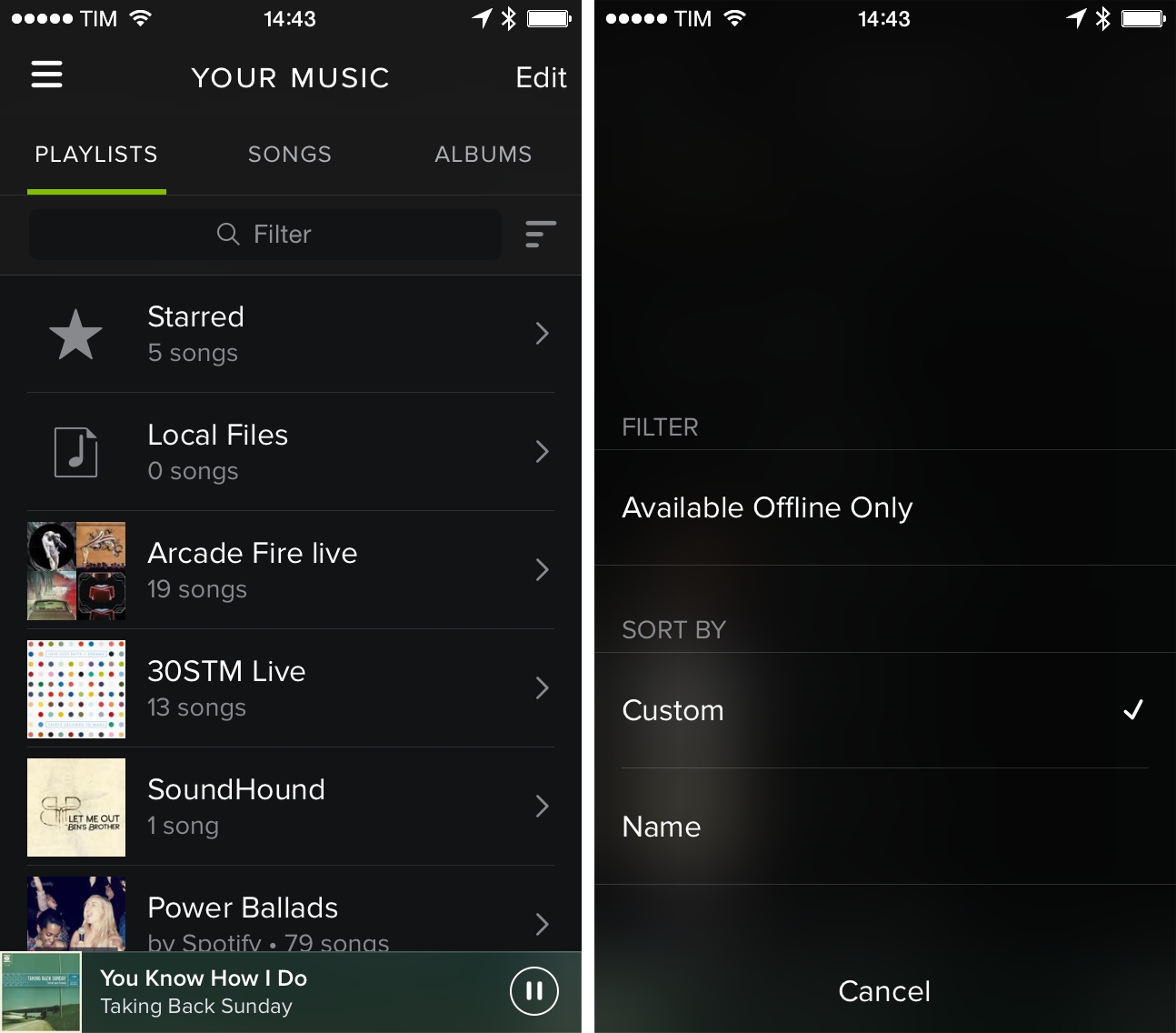 Spotify 4.1 for iOS (iPhone screenshot 002)