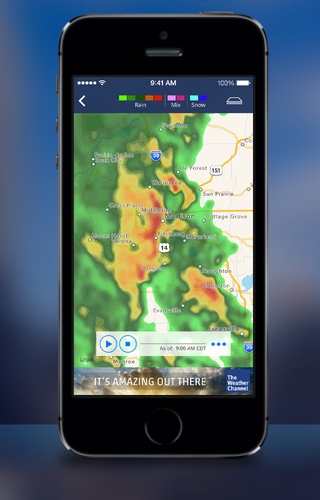 The Weather Channel 6.2 for iOS (iPhone screenshot 001)