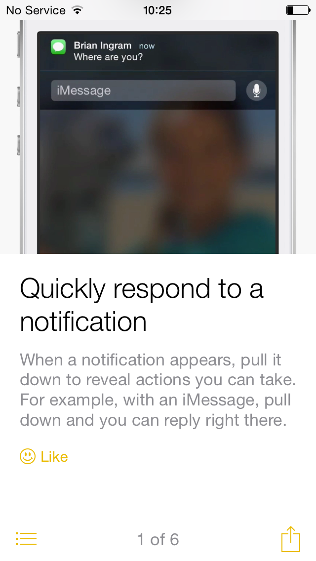 iOS 8 tip quickly respond