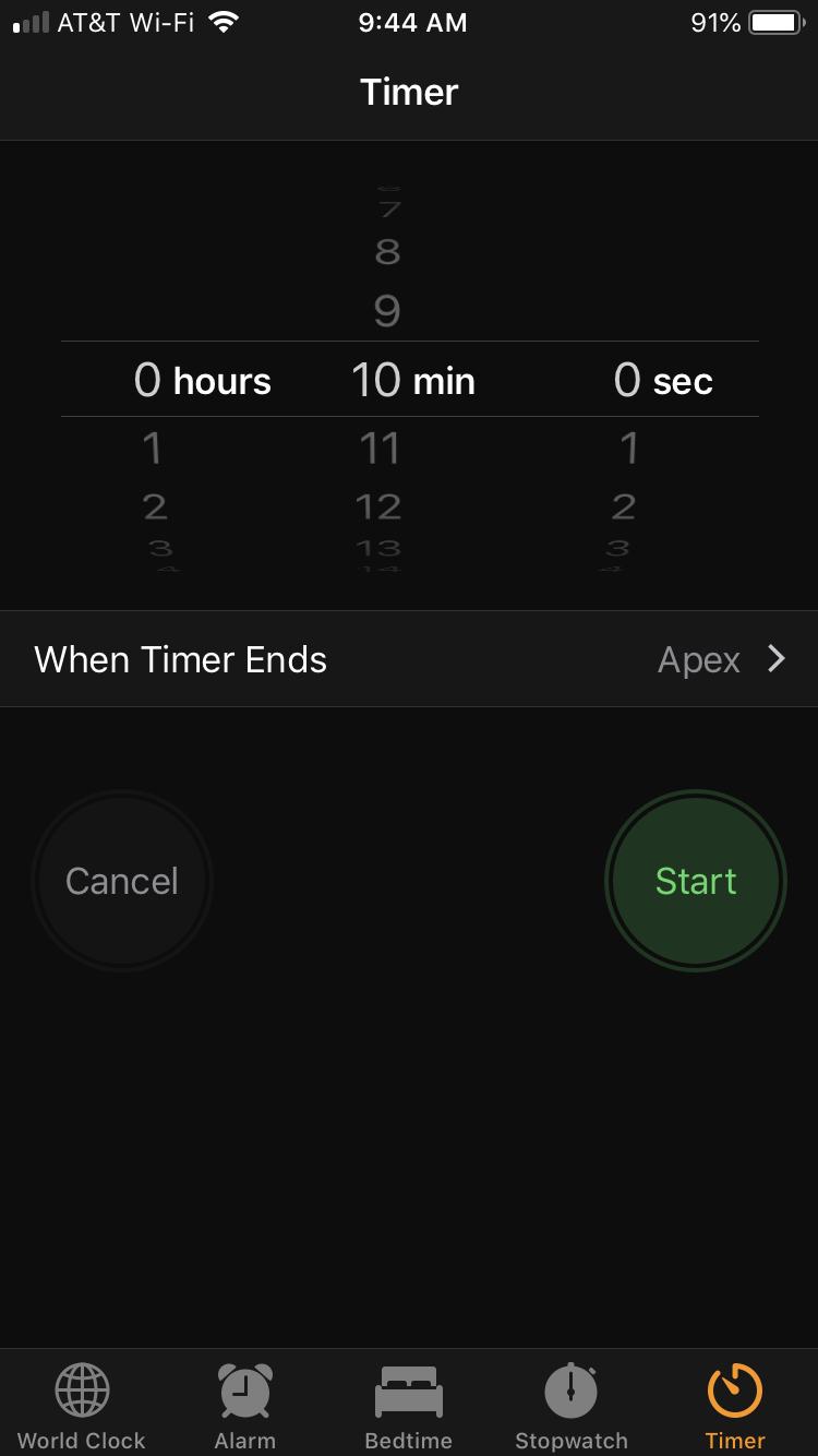 Timer on iPhone to Stop Playing