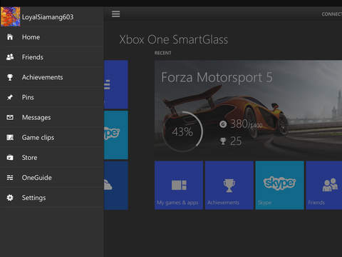 Xbox One SmartGlass 2.9 for iOS (iPad screenshot 001)
