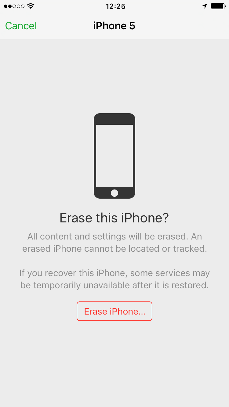 forgot passcode iPhone - erase iPhone