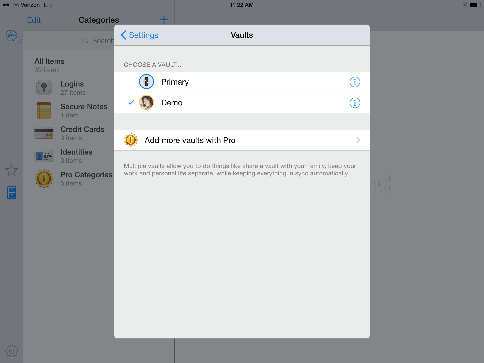 1Password 5.0 for iOS (iPad screenshot 001)