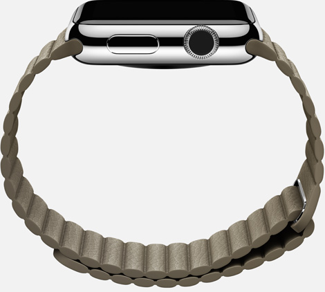 Apple Watch leather loop side