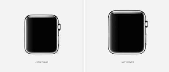 Apple Watch sizes