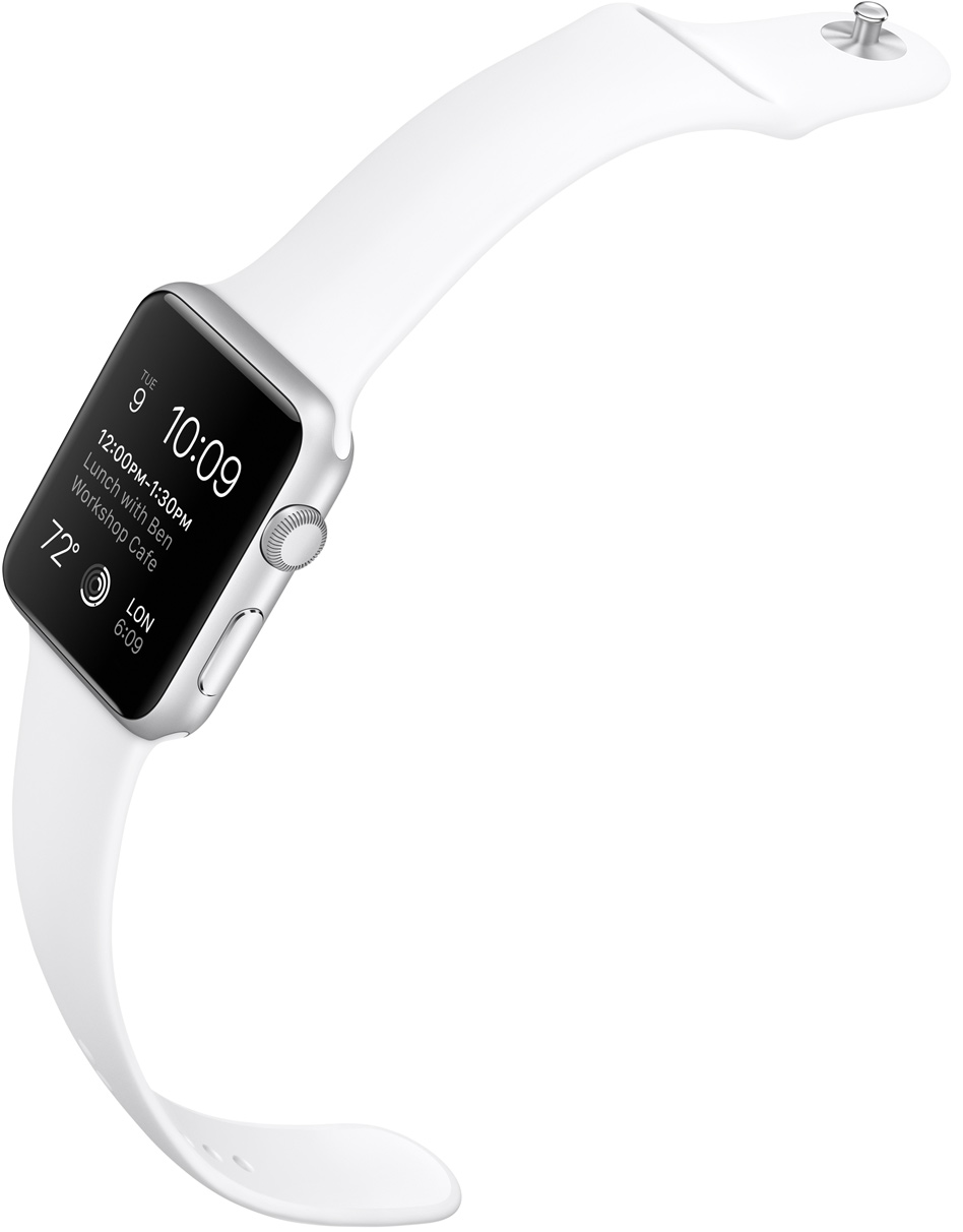 Apple Watch sport white band