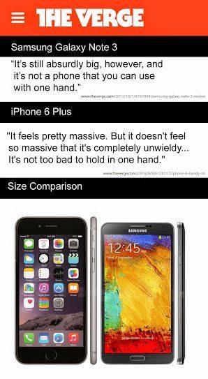 Galaxy Note vs iPhone 6 (The Verge 001)