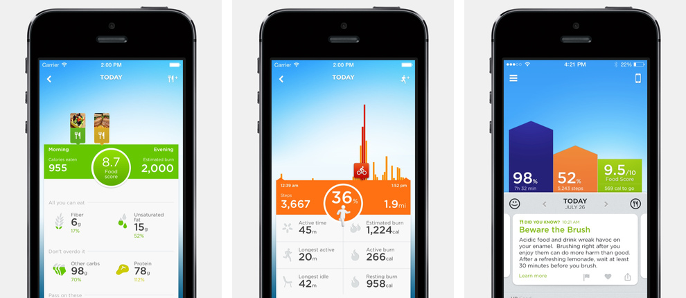 Jawbone Up 1.0 for iOS (iPhone screenshot 002)