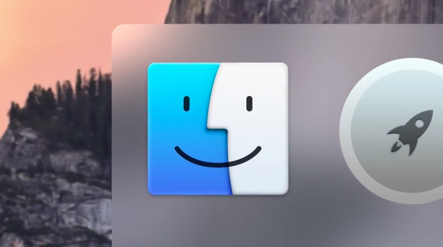 A screenshot of the Finder icon in the Dock
