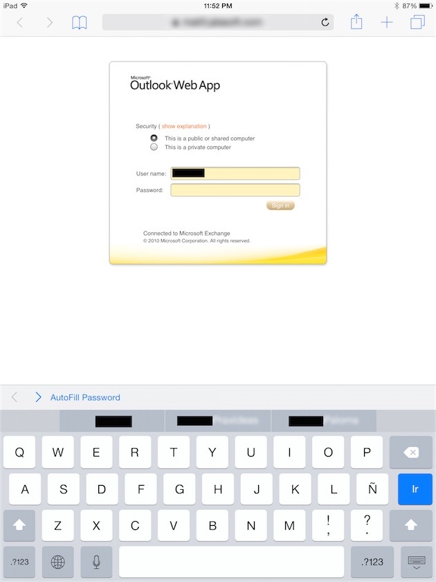 iOS 8 (QuickType, passwords in suggestions)
