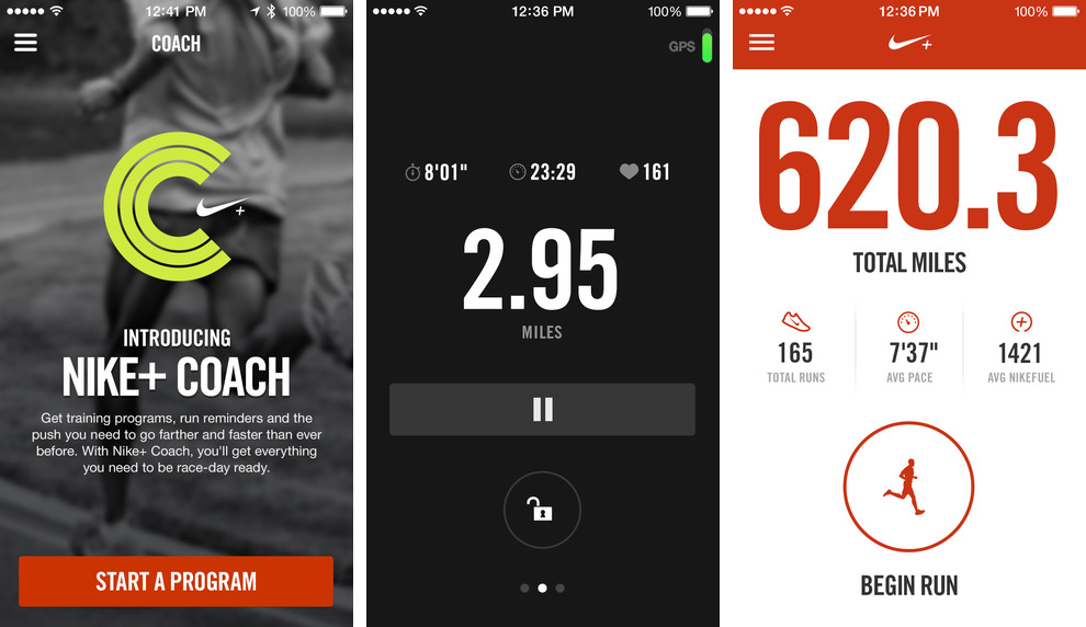Nike Running 4.6 for iOS (iPhone screenshot 001)