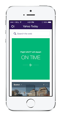 Yahoo Mail 3.2.8 for iOS (flight details)