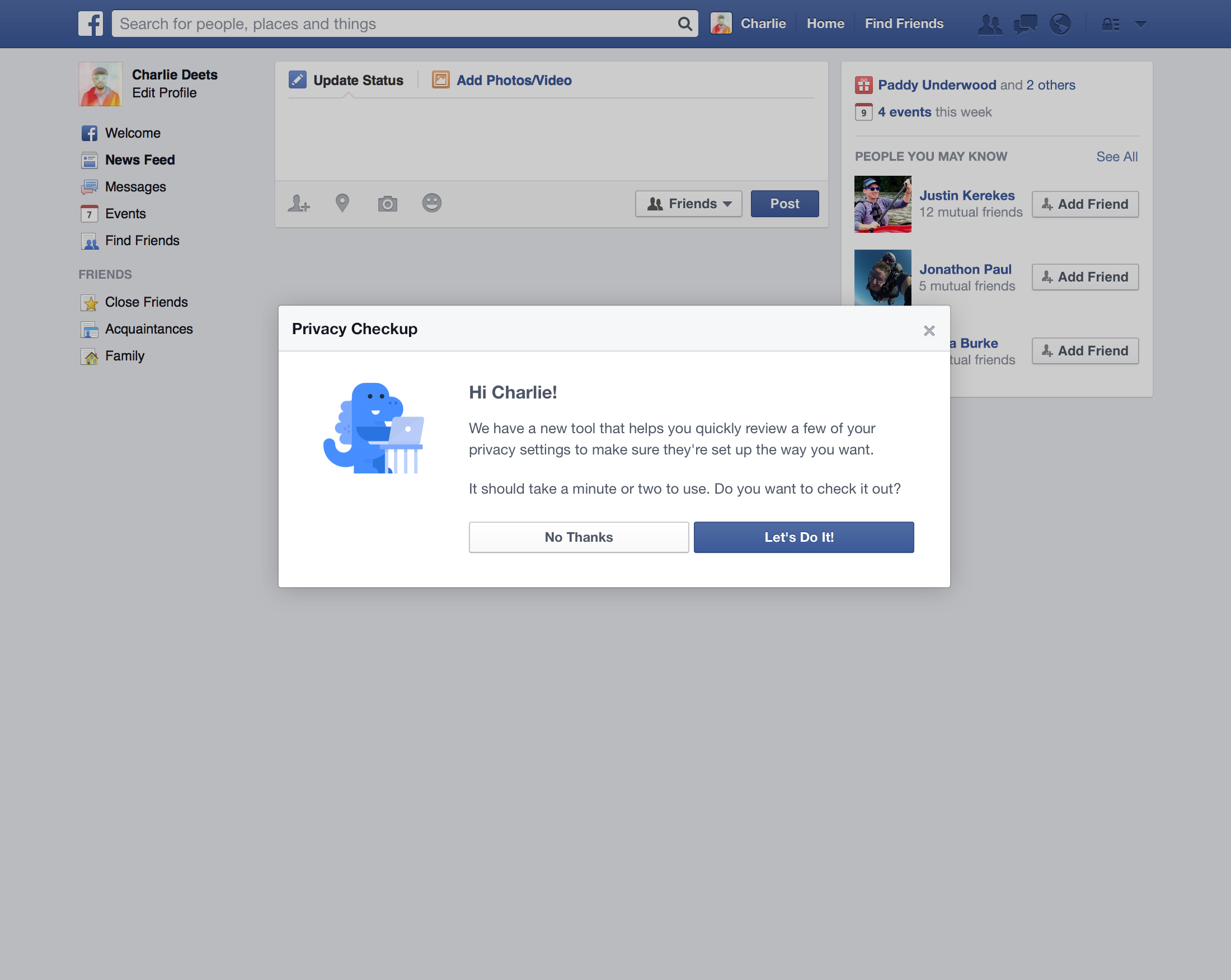 Facebook Privacy Checkup (web screenshot 001)