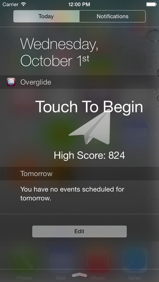 Overglide 1.0 for iOS (iPhone screenshot 001)