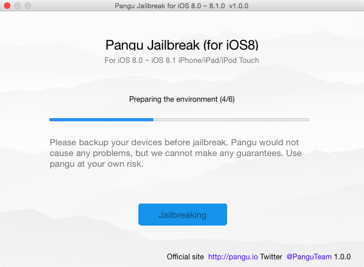 Pangu for Mac preparing environment