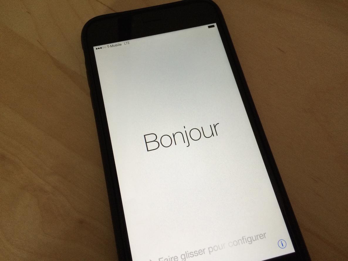 iOS 8.1 Restore Bonjour