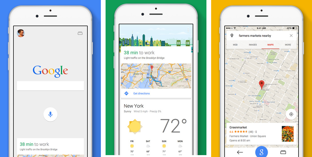 Google 5.0 for iOS (iPhone screenshot 001)