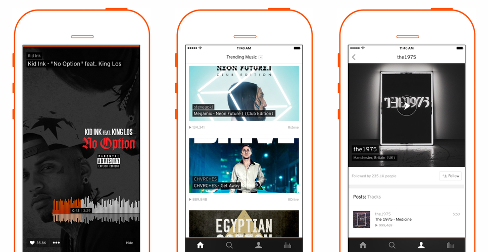 SoundCloud 3.6 for iOS (iPhone screenshot 002)