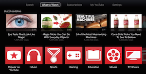 YouTube on Apple TV purchased content