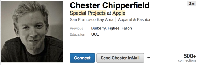 Chester Chipperfield LinkedIn profile