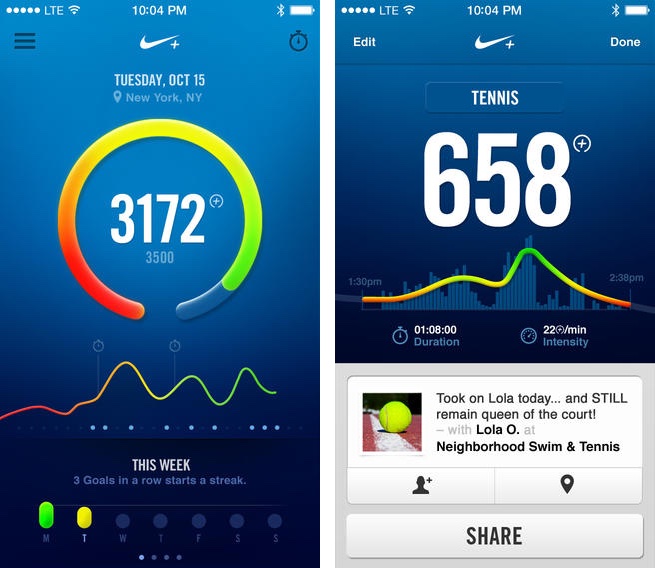 Nike+ FuelBand integrated with Health, uses your iPhone to track movement