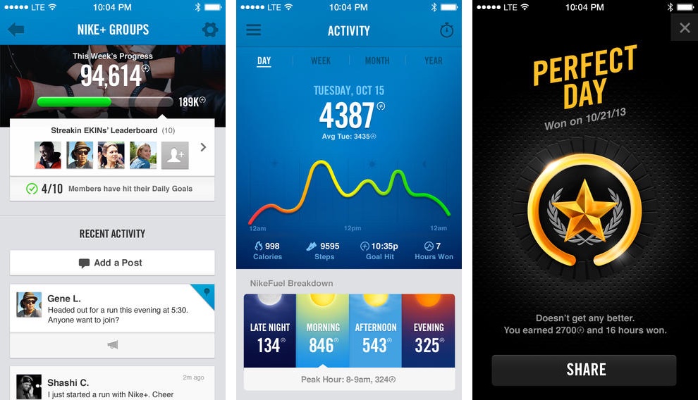 profundo en frente de Generalmente Nike+ FuelBand app integrated with Apple's Health, now uses your iPhone to  track movement