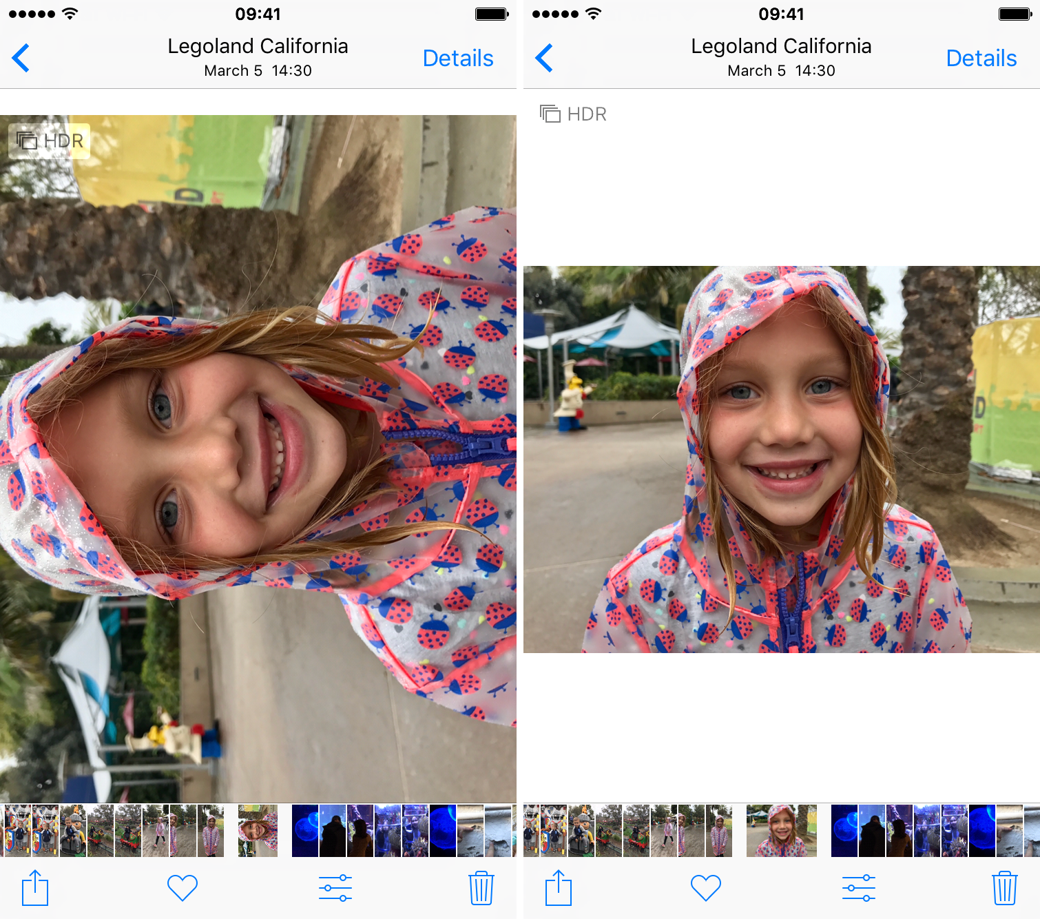 How to rotate iPhone photos