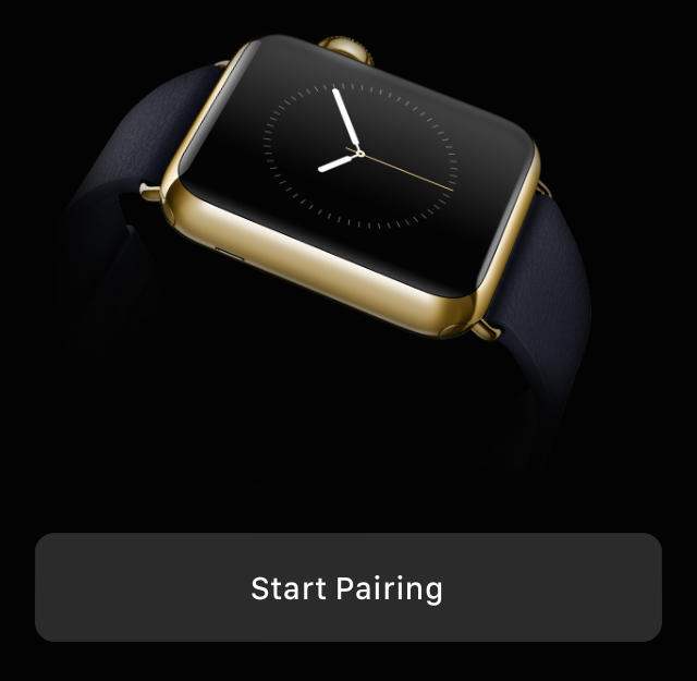 Apple Watch Start Pairing