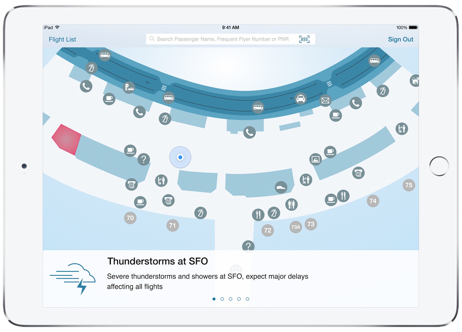 IBM Mobile First for iOS Passenger Care screenshot