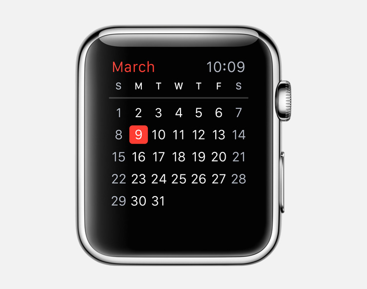 watch calendar app