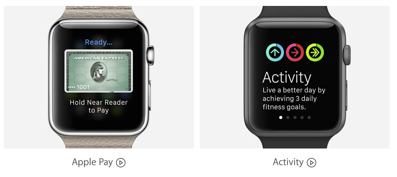 Apple Watch guided Tours Apple Pay Workout Activit