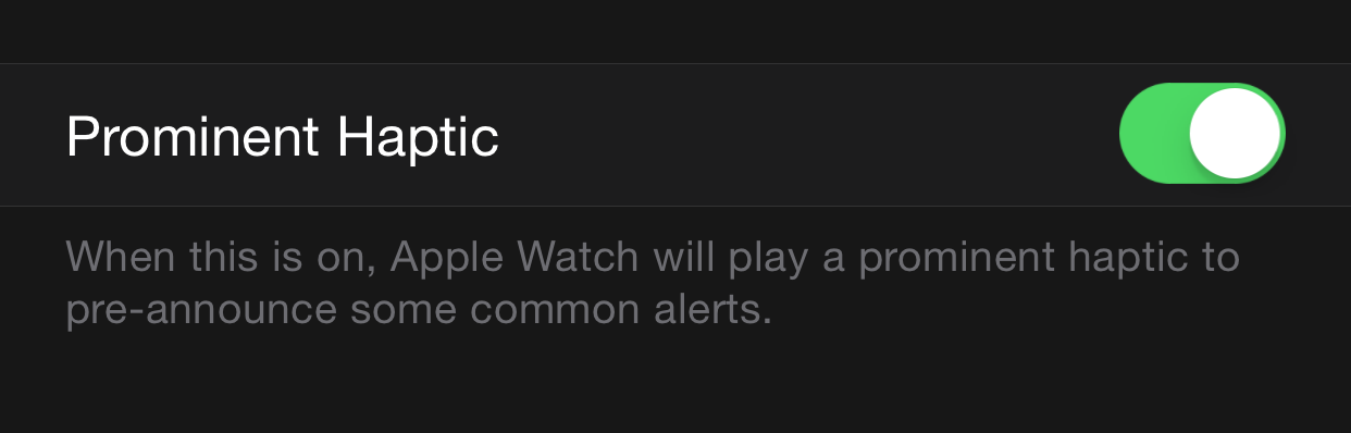 Prominent Haptic Apple Watch App