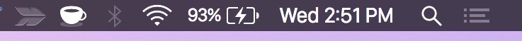 Mac charging indicator in menu bar
