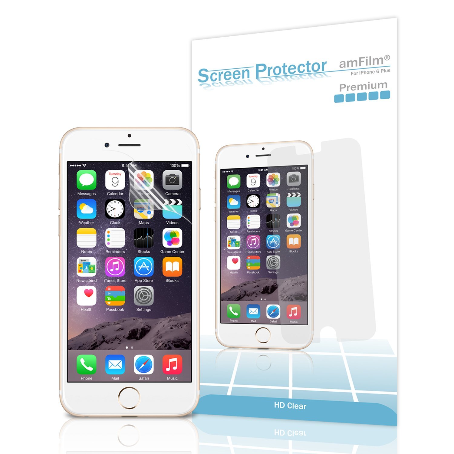 AmFilm screen protector iphone 6