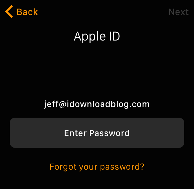 Apple ID Request Apple Watch App