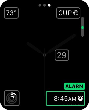 Apple Watch Alarm Complication