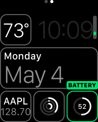 Apple Watch Battery Complication