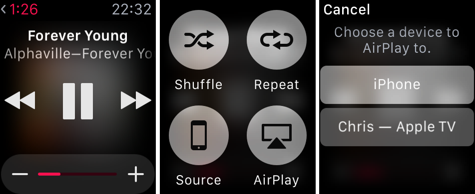 Apple Watch Music AirPlay screenshot 001