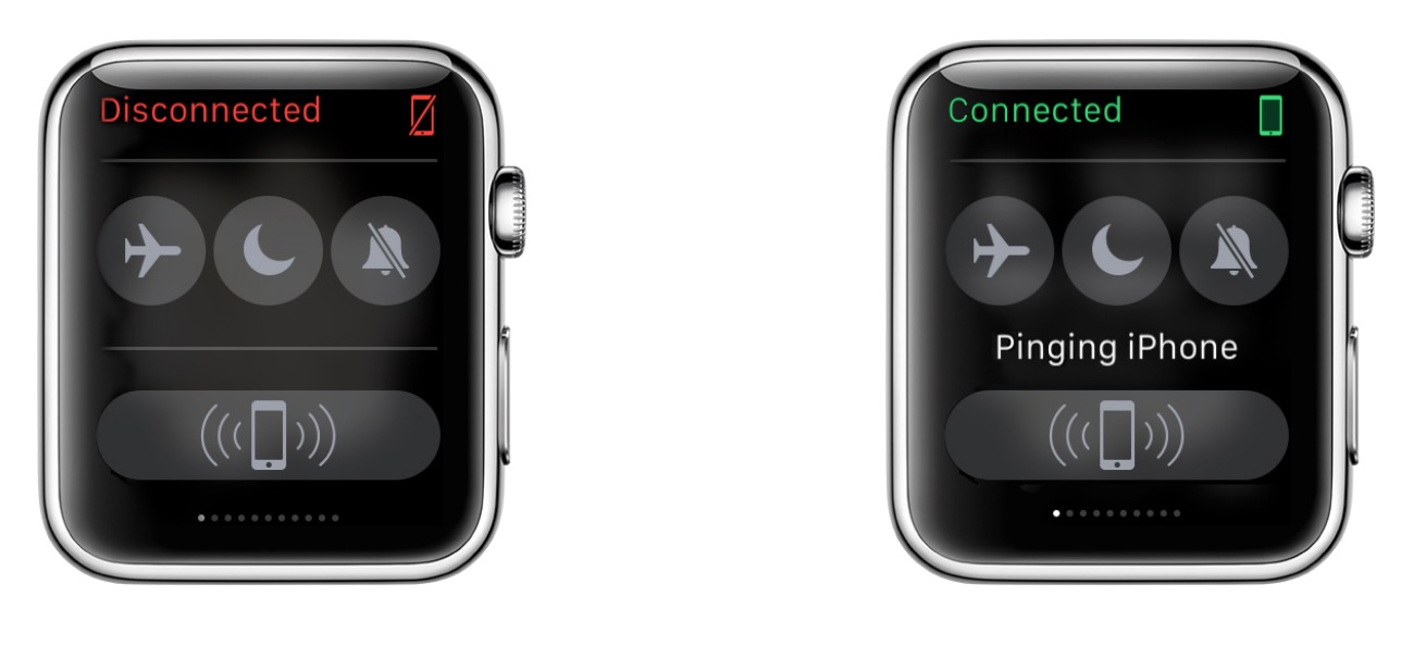 Apple Watch connected disconnected