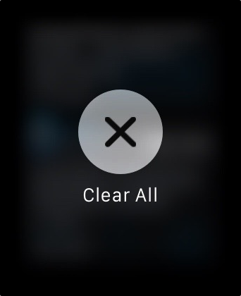 Clear All Notification Center Apple Watch