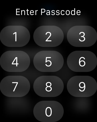 Enter Passcode Apple Watch