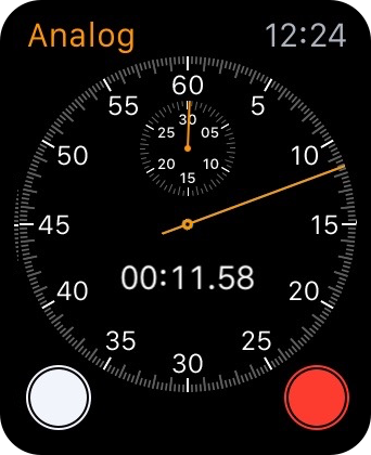 Stopwatch app Apple Watch Stopped
