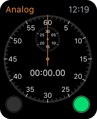 Stopwatch app Apple Watch