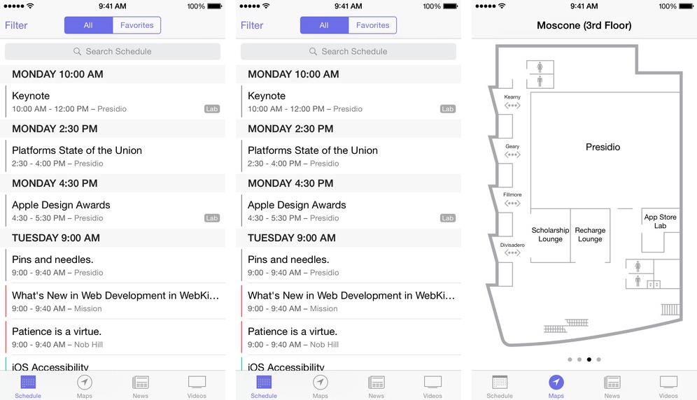 WWDC 3.0 for iOS iPhone screnshot 001