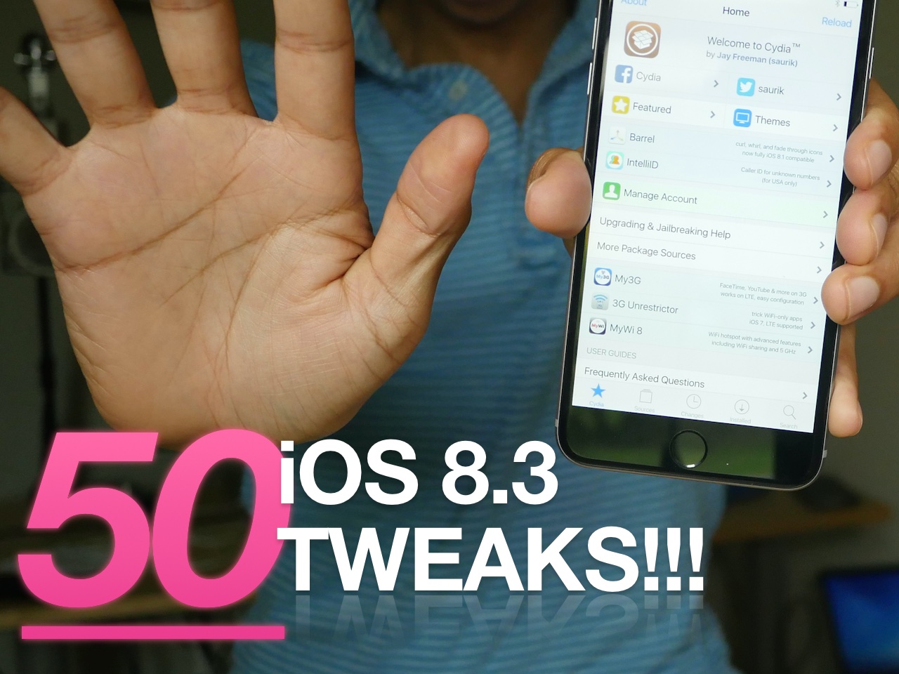 50 jailbreak tweaks iOS 8.3 video