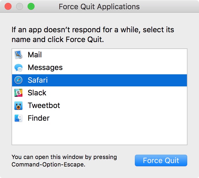 Force Quit Applications
